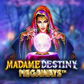 Madame Destiny Megaways online game logo by Pragmatic Play on casinobreda.com